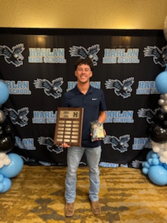 Congratulations to Isaac Gloria.  The 2024 Harlan Baseball Silver Slugger.
#HHTALONSUP
#CultureOfCommitment
#PoundTheRock