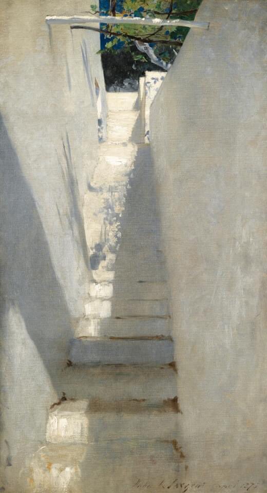 John Singer SARGENT (1856-1925) Staircase in Capri 1878