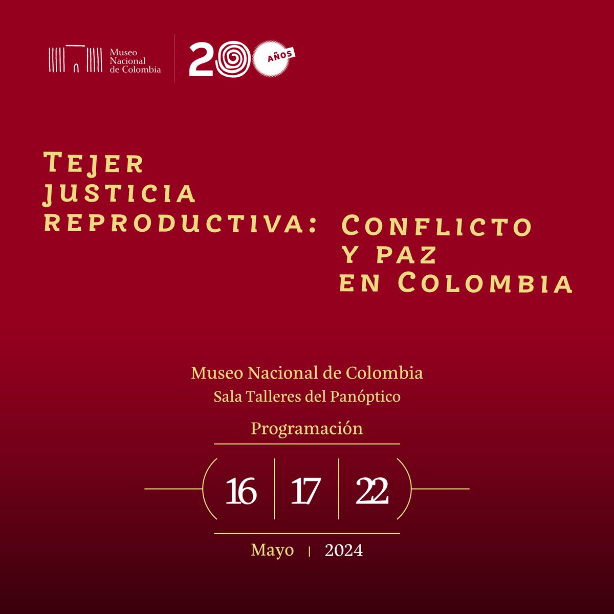 ☝🏽Prográmate con los talleres en el marco de la exposición ‘Tejer justicia reproductiva: conflicto y paz en Colombia’, en la que cuatro mujeres afrocolombianas y un hombre trans afrocolombiano comparten, a través de obras de arte, sus historias.