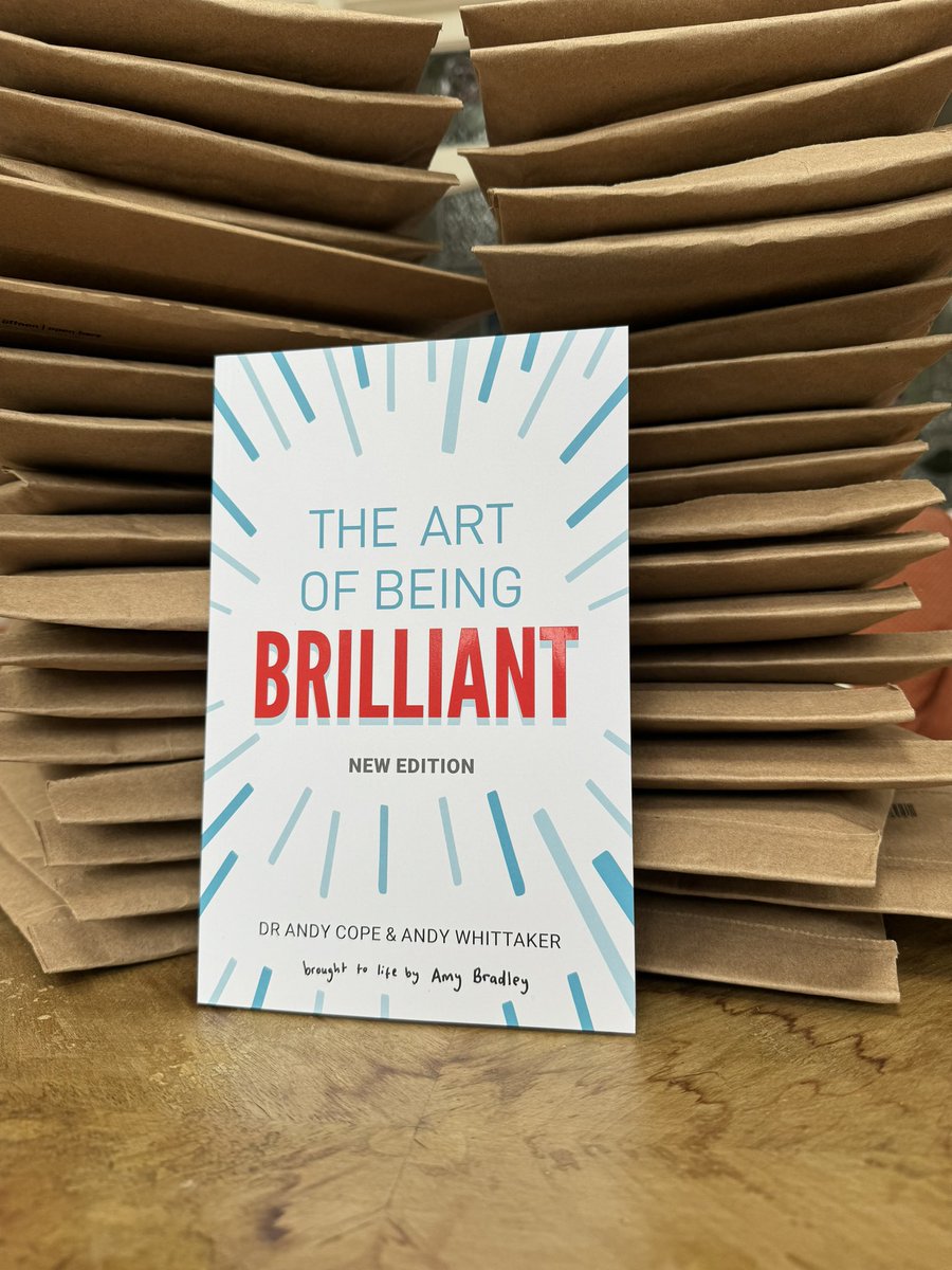 Pre-orders of @beingbrilliant new book…