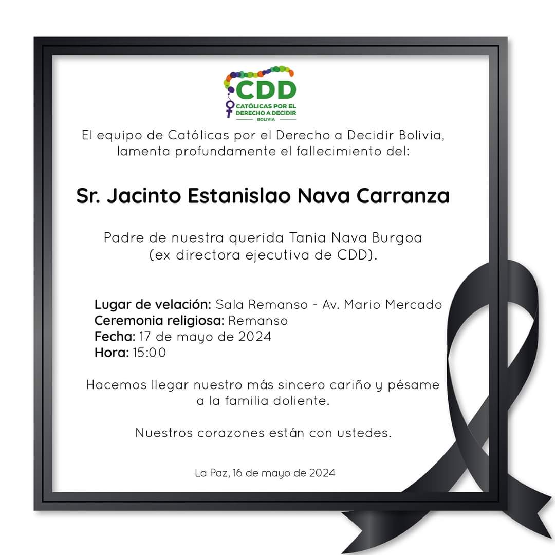 Católicas por el Derecho a Decidir Bolivia (@catolicasbo) on Twitter photo 