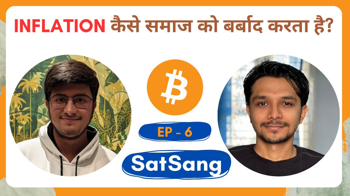 INFLATION समजा को बर्बाद करता है with <a href="/BhavikBitcoin/">Bhavik</a> and  <a href="/leviathan77x/">Sam</a> 

youtu.be/W5-DpMRpHPM