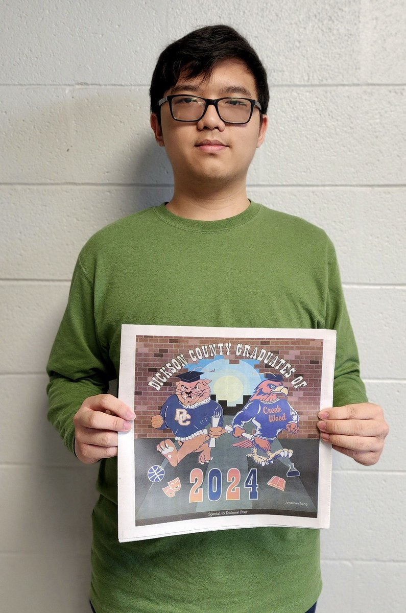 Did you pick a special graduation edition of <a href="/DicksonPost/">Dickson Post</a>?

The cover for the graduation section was designed by DCHS junior Jonathan Taing! He is a Digital Arts &amp; Design III student, and will be in WBL for his senior year!

Excellent work! 👏🏻

#WBLinTN