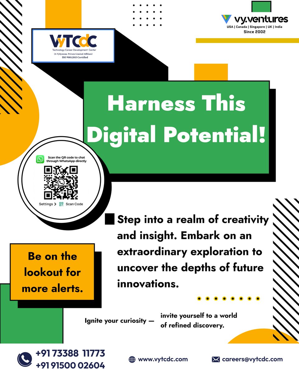 Unleash digital potential! Dive into creativity & insight. Explore future innovations. Stay tuned for updates.
For details: vytcdc.com/tcdc-contact-u…

#VyTCDC #TechInnovation #FutureTech #CreativeThinking
