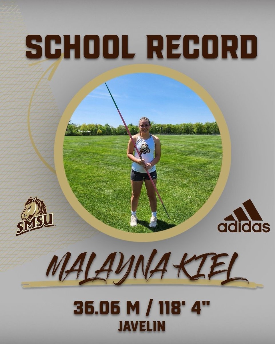 💥 💥 School Record Holder  💥 💥 Malayna Kiel Hurdler converted to Jav Thrower and finished up this season with a two-meter improvement to her school record! #trackandfield #throwers #athletics    #track #hammer #shotput #discus #javelin