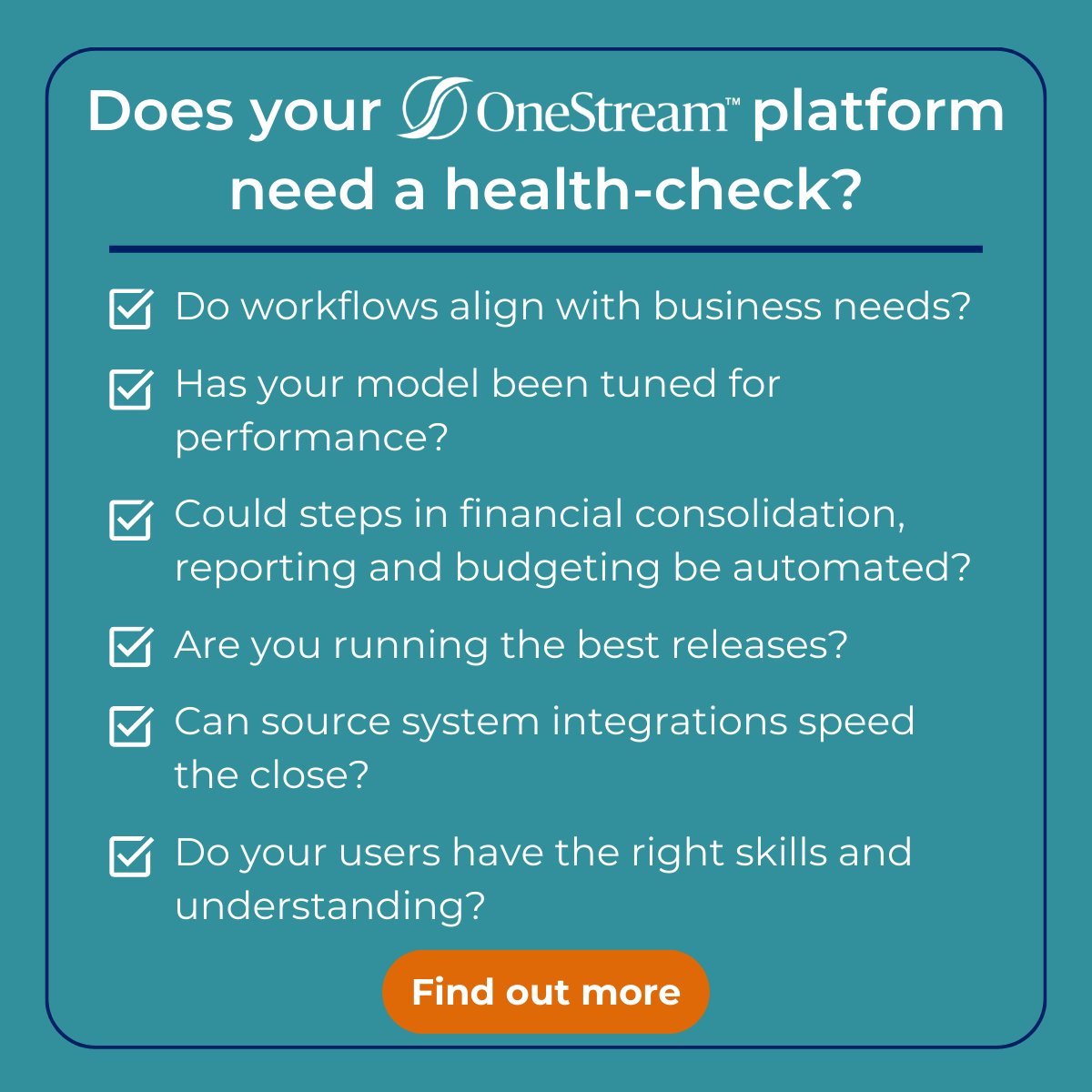 Is your financial close and reporting fully optimised in #OneStream? Contact us today to discuss carrying out a personalised Application Review with one of our consultants ahead of year-end. 📞 +44 (0)203 411 0140 ✉️ info@concentricsolutions.com concentricsolutions.com/onestream-appl…