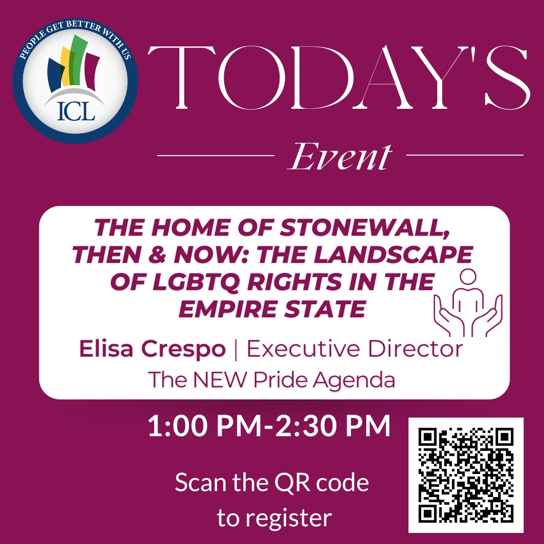 Today, we will host the fifth webinar in our Whole Health Learning Collaborative series. Join us for an insightful discussion with Elisa Crespo. You can secure your spot by scanning the QR code or visiting bit.ly/ICLWHLC. We can’t wait to see you there!