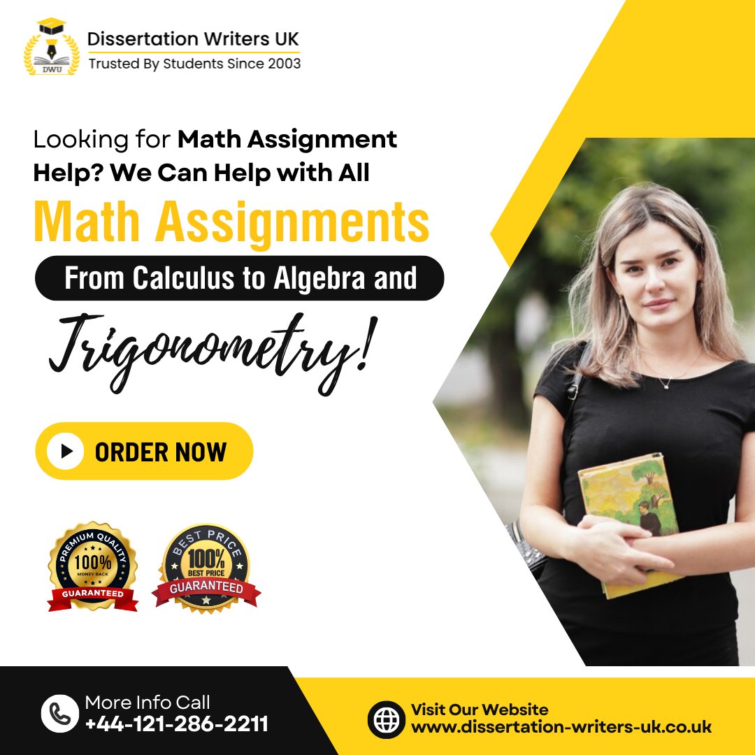 UKKDissertation's tweet image. Looking for Math Assignment Help? We Can Help with All Math Assignments from Calculus to Algebra and Trigonometry!

👇 Contact Us 
📞 Mobile: +44-121-286-2211
🔗 Visit: dissertation-writers-uk.co.uk/assignment-wri…

#MathAssignmentHelp #MathAssignment #AssignmentHelp #CalculusAssignment #Algebra