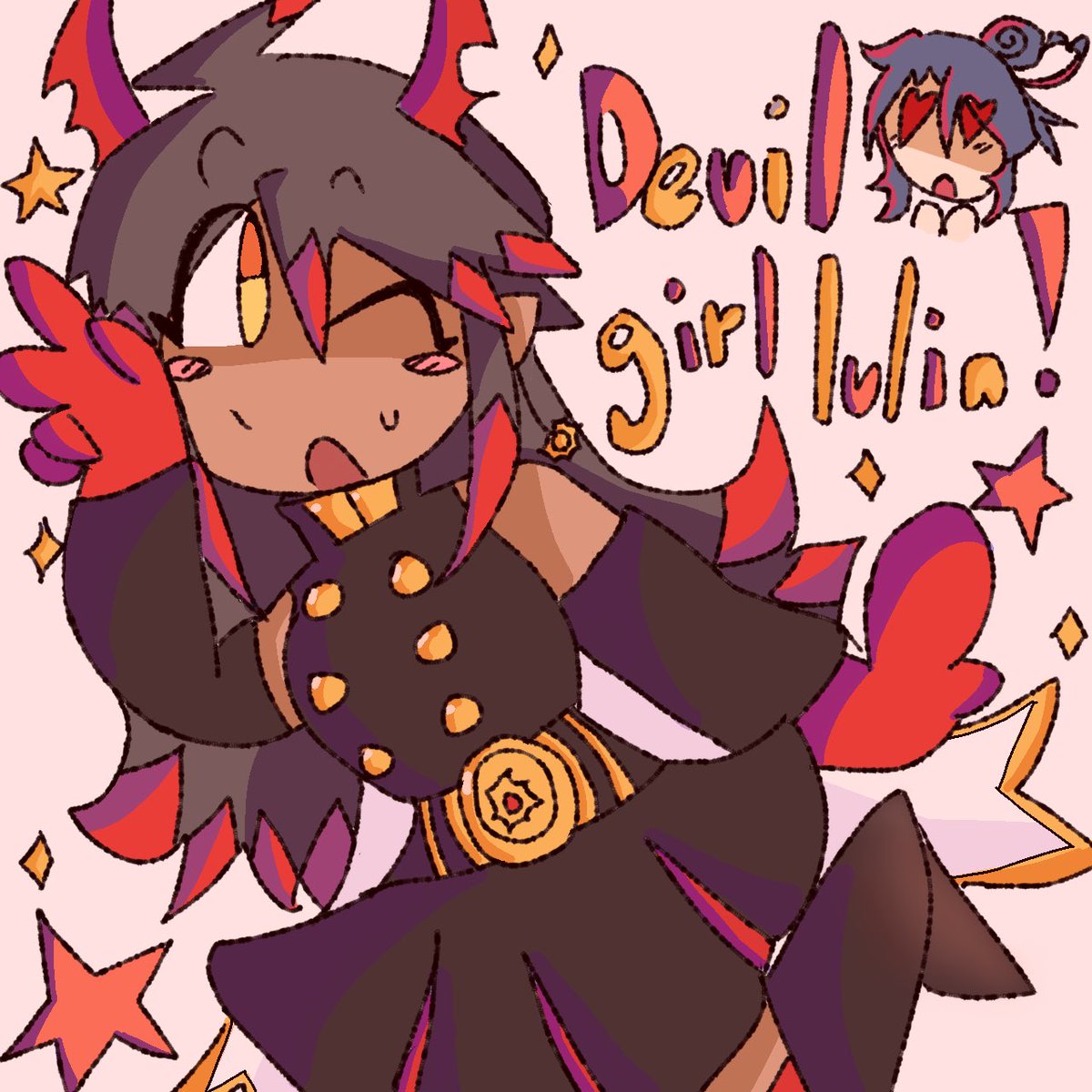 Devil girl ivlin I love you I wish you had more content 💔

#okegom
Heh posting early cuz why not