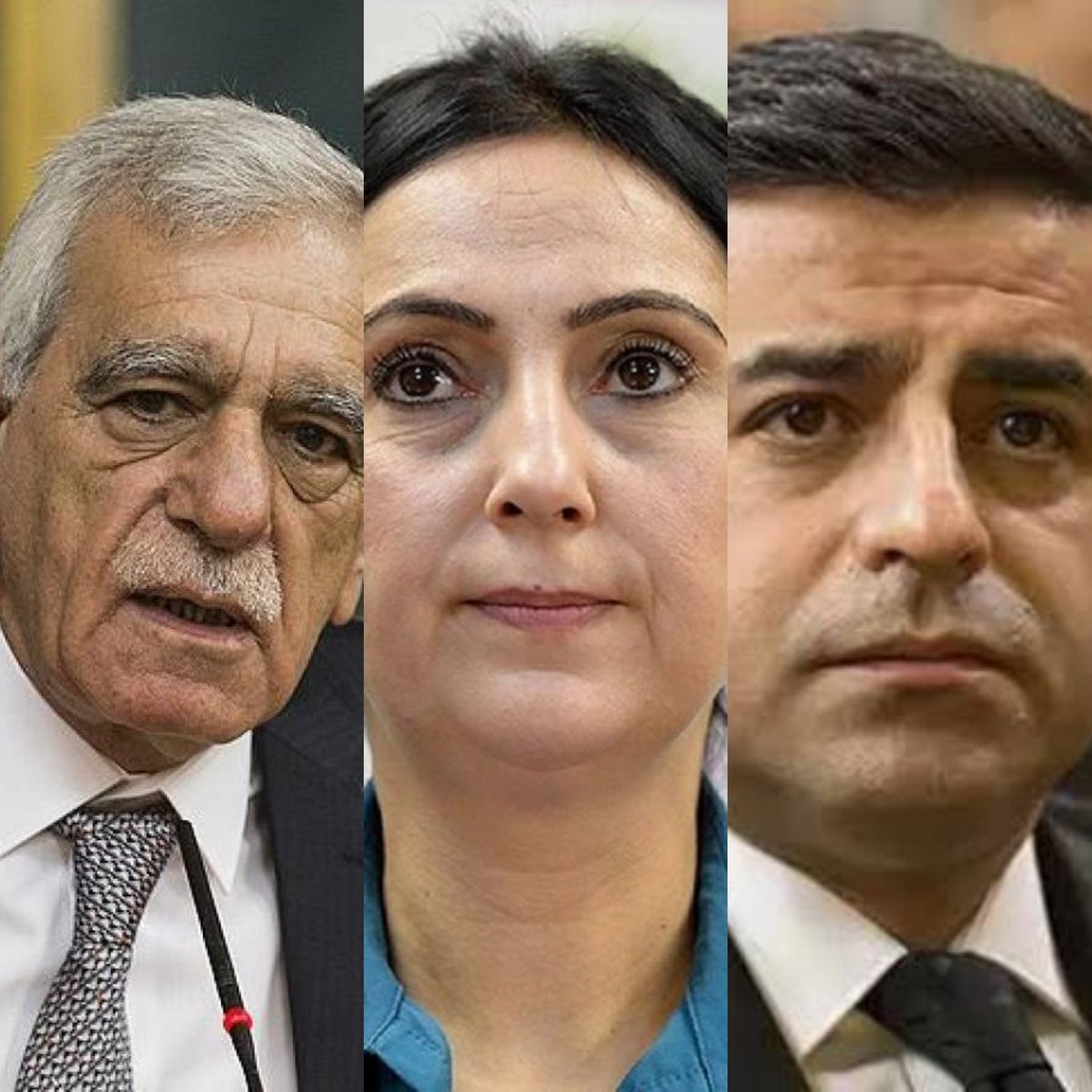 İçeridekilere Türkiye Cumhuriyeti Devleti'nin selamı var dersiniz. Ahmet Türk, Figen Yüksekdağ ve Selahattin Demirtaş'ı üç evetle uğurluyoruz.
