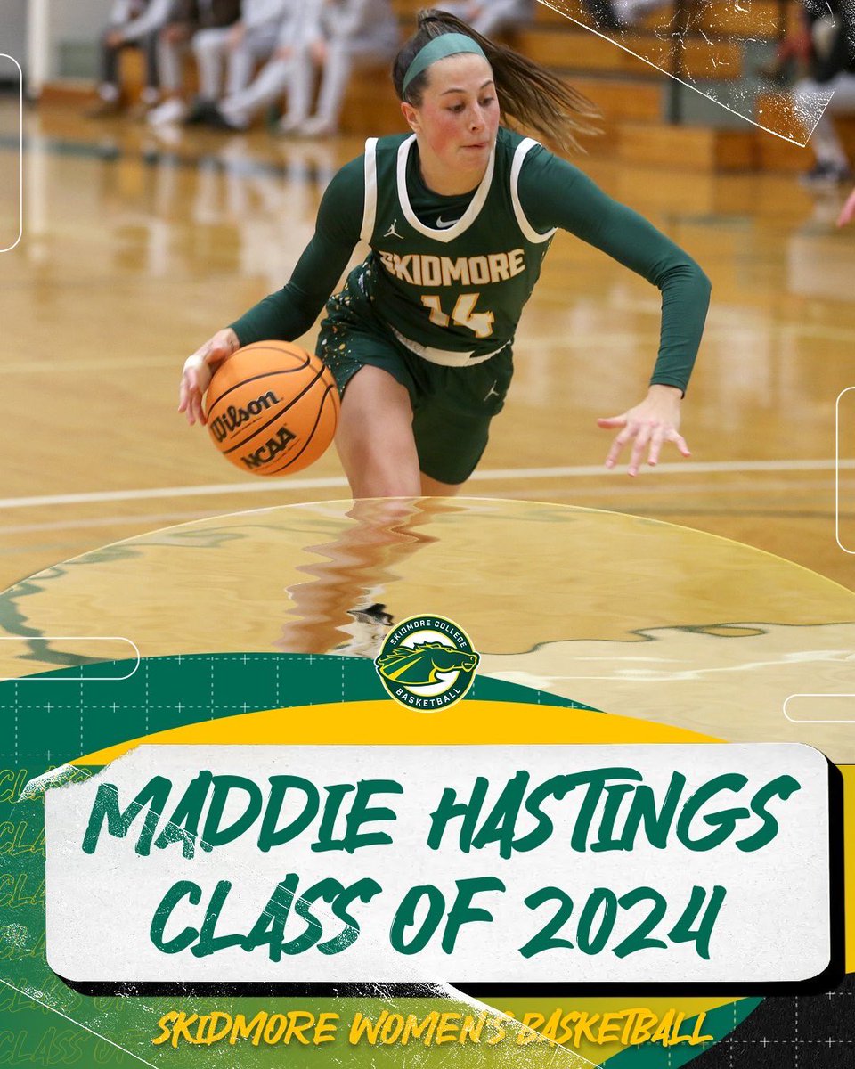 Rounding out our senior is Maddie Hastings, a Neuroscience major from Grantham, NH

Maddie has been a lock down defender for the #tbreds, while averaging career-high marks in rebounds, blocks &amp; points in her senior year.  She currently ranks 17th overall for total rebs #giddyup🐎