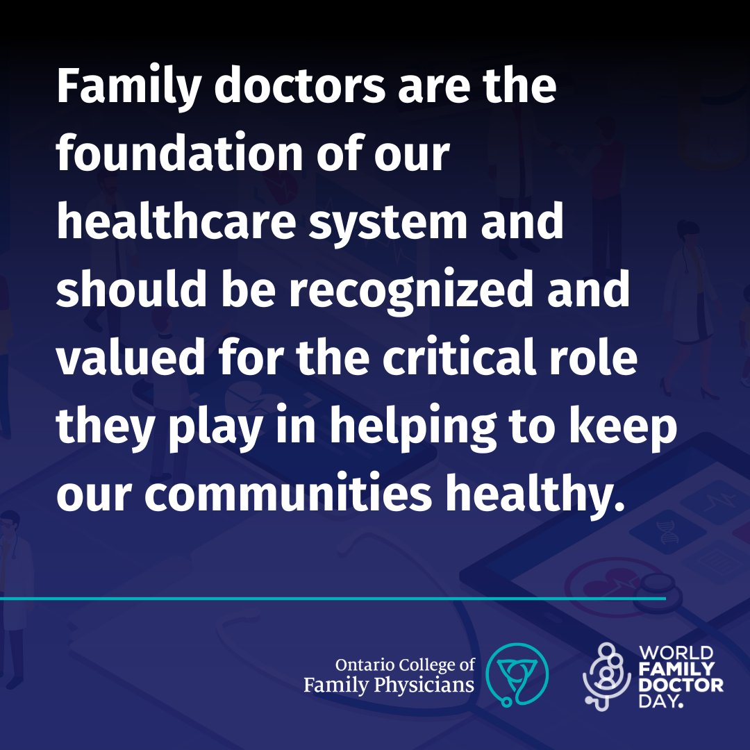 There is a crisis in family medicine. Ontario can turn this crisis around by recognizing the vital role of family doctors and urgently providing them with the support they need to care for Ontarians.