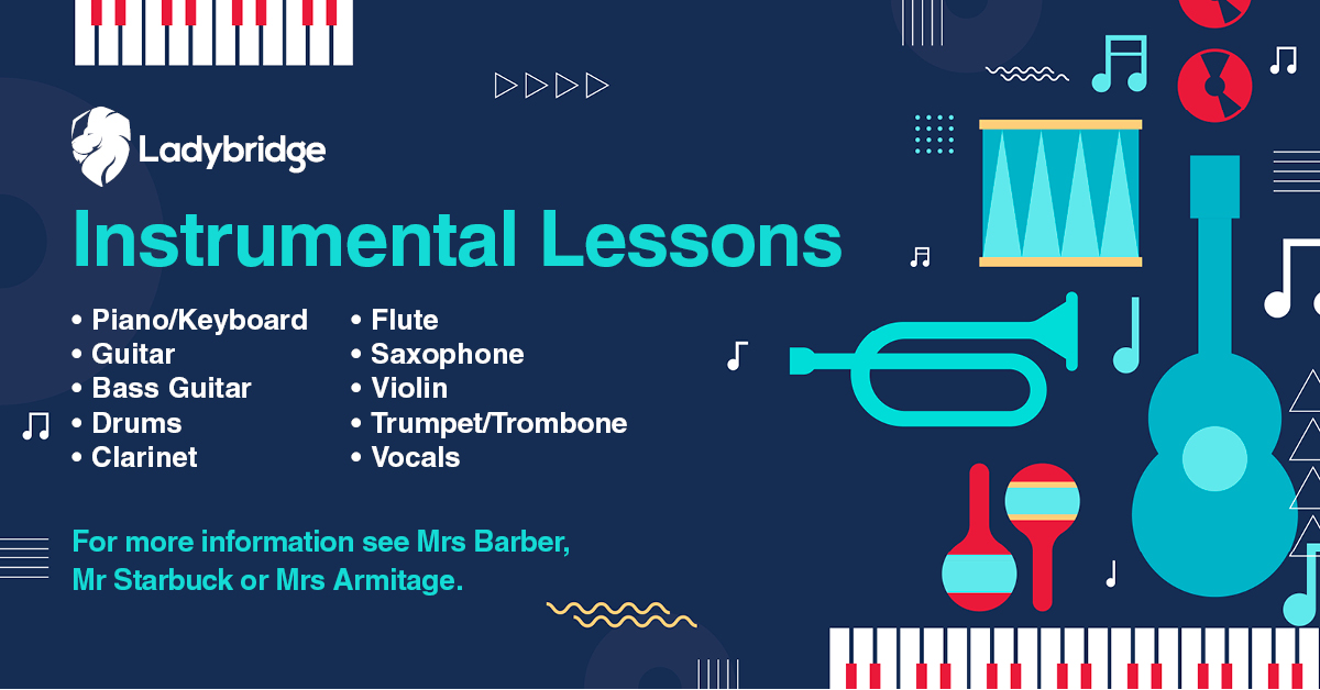 Further instrumental lessons will be available in school from next half-term! 🎸🎺🥁 A form has been emailed to parents/carers - please complete and return asap if you would like to request instrumental lessons for your child #music #instrumentallessons #musiclessons