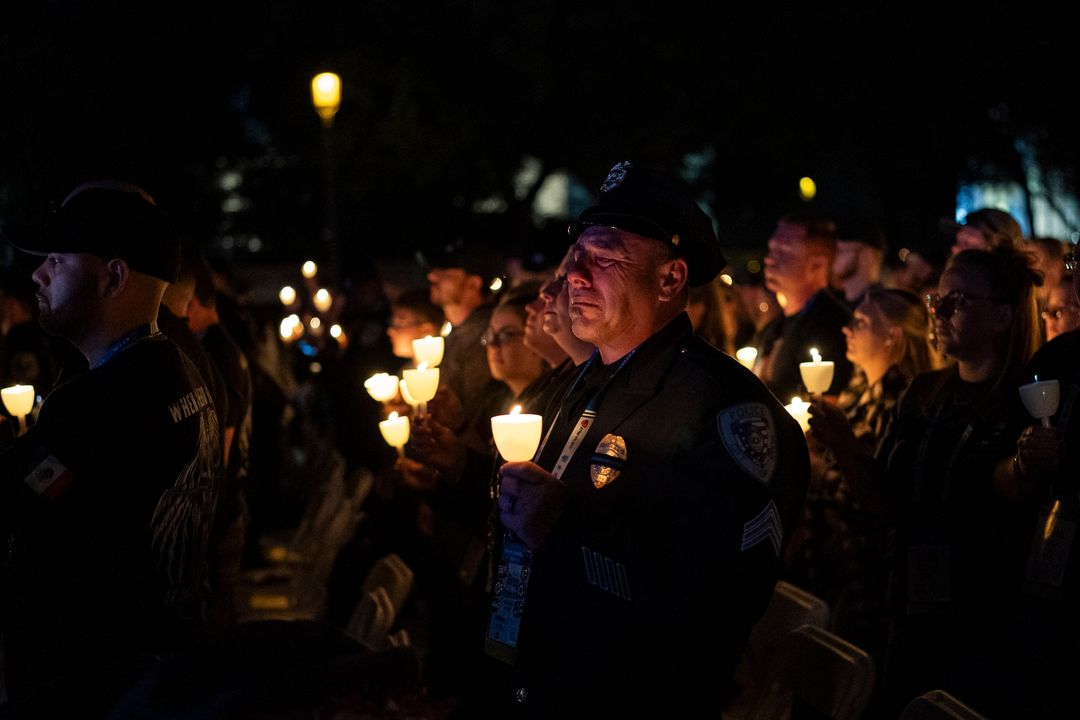 During #PoliceWeek, @SecMayorkas participated in the 36th Annual Candlelight Vigil to honor the brave men and women who served in the name of our national security and paid the ultimate price. We thank our law enforcement officers for putting their lives on the line every day.
