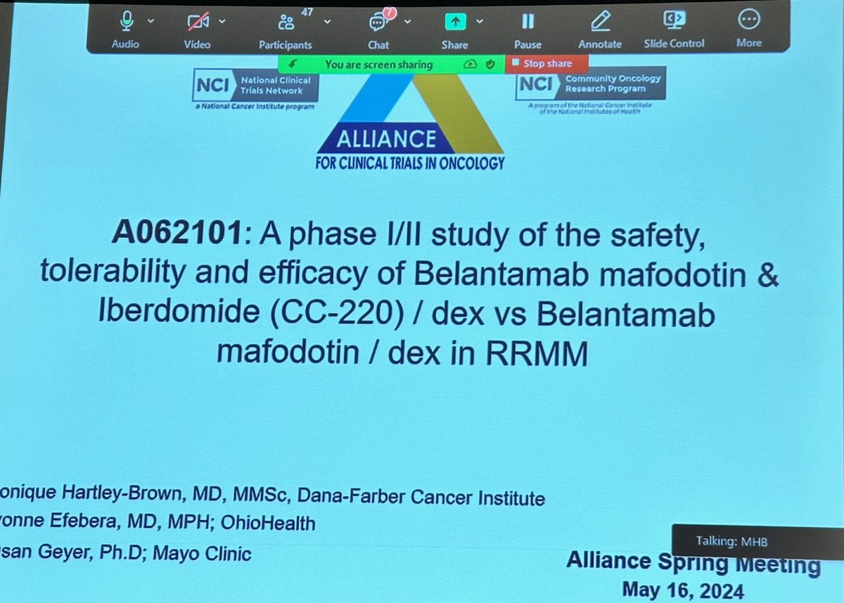 Demonstrating work-life juggling act in real-time: @DrMHB1 presents virtually on her Alliance trial baby while attending event for her real-life kiddo back in Boston. 👩🏾‍⚕️🏠🧑‍🧒‍🧒