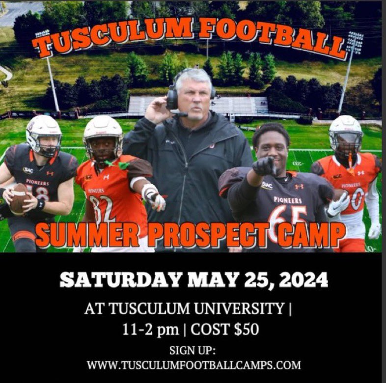 Thanks for the invite! @Coachev4 @TusculumFB @CSmithScout @drew_toennies @CRK_25_MU @NCEC_Recruiting @BuckFitz @scan1ansports @quarterbackmag @QBHitList @westrebelsfb @LamarBrown15 @PrepRedzoneTN