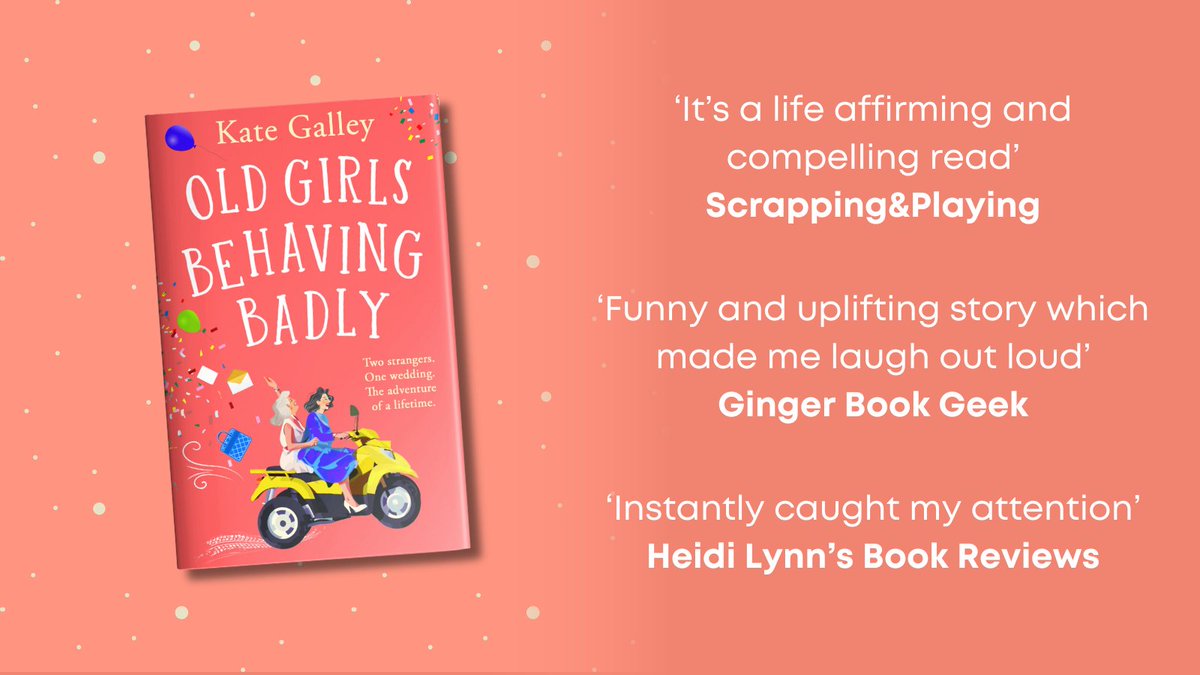 Thank you to @Annarella, @Heidilynn_reads and @Ginger_bookgeek for their recent reviews on the #OldGirlsBehavingBadly by @KateGalley1 #blogtour. Buy now ➡️ mybook.to/oldgirlssocial