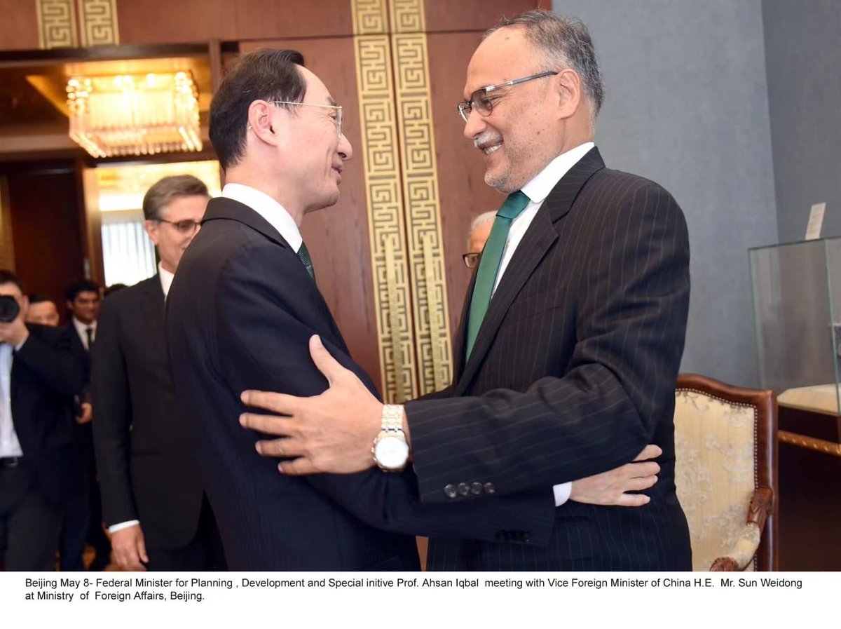 Active high level interactions between Pakistan & China in Beijing in recent days. Productive visits from @MIshaqDar50, Dy. Prime Minister & Foreign Minister & @betterpakistan, Minister for Planning, injecting further momentum in 🇵🇰🇨🇳 friendship. More to come! @ForeignOfficePk