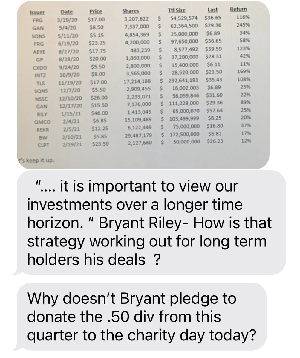 This from a Former Top Gun at $RILY who is NOW a Whistleblower for The Feds.. The Jig is Up Gang.. ⁦@FriendlyBearSA⁩ ⁦@Seawolfcap⁩ ⁦@SECGov⁩