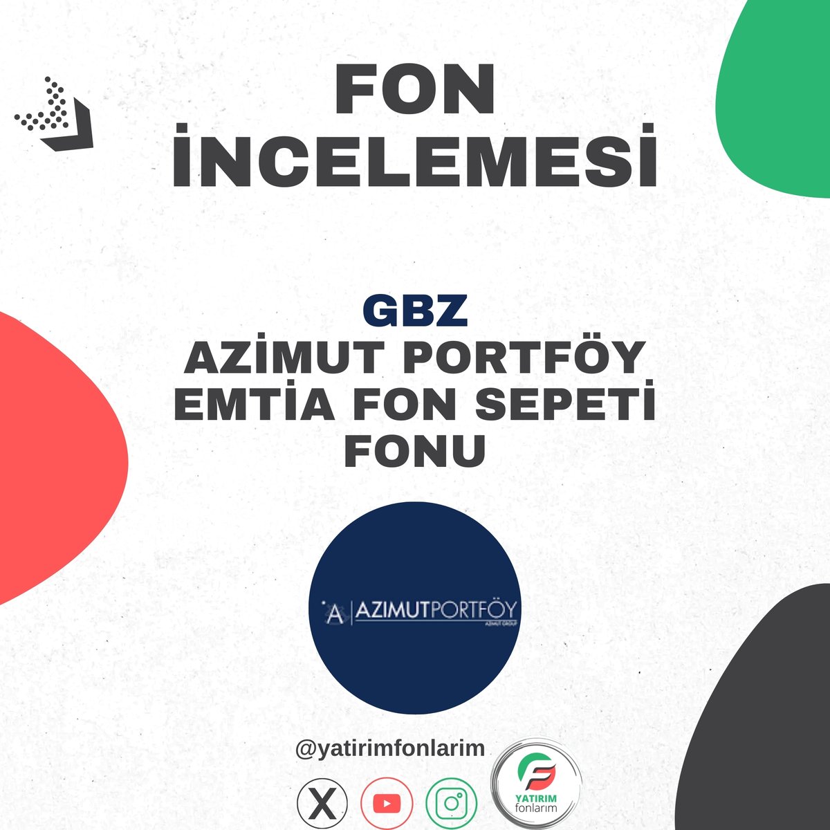 yatirimfonlarim's tweet photo. ➡️#GBZ- Azimut Portföy Emtia Fon Sepeti Fonu
 
📅23.08.2022 tarihinde halka arzı gerçekleşen #GBZ kısa kodlu, Azimut Portföy Emtia Fon Sepeti Fonu, 5,185 yatırımcıya sahip. Emtia fonları arasında #TGE bu alanda en yüksek yatırımcıya sahip.

💵Bu fonun toplam büyüklüğü 889,185,327 TL ve ortalama bir değer diyebiliriz. Birçok hisse senedi fonundan daha iyi bir portföy büyüklüğüne sahip.

🧑‍💼Fonun yönetim ücreti %2.75, ortalama bir değer diyebiliriz. Fonun toplam fonlara oranı yani pazar payı %1,44.

💱Fonun karşılaştırma ölçütü; %65 Bloomberg Kıymetli Madenler Harici Emtialar Toplam Getiri Endeksi (Bloomberg Commodity ex-Precious Metals Total Return Index - BCOMXPMT) + %25 BIST KYD Altın Fiyat Endeksi (Kapanış) + %10 KYD O/N Repo (Brüt) ‘dir

🚨 Fonun risk seviyesi 5 ve risk değerlerinden Sharpe Oranı 4.4297 olarak ölçülmüş.

Portföyünde farklı yatırım araçları bulunduruyor. Bu konuda detaylı bilgilendirmeyi aşağıda yapacağım.

 🧑‍🔬Sprott Physical Uranium Trust:  Amacı, fiziksel uranyumu doğrudan yatırım yapmanın tipik zorlukları olmadan tutmak isteyen yatırımcılar için güvenli, uygun ve borsada işlem gören bir yatırım alternatifi sunmaktır. Bu fon, varlıklarının büyük bir kısmını U3O8 formunda uranyumda yatırım yapar ve dünya genelindeki en büyük fiziksel uranyum fonlarından biridir. Yatırımcılar, bu fon aracılığıyla fiziksel uranyum sahibi olabilirler ve günlük olarak net varlık değeri ve sahiplik bilgilerini takip edebilirler.

🌲 WisdomTree Agriculture (AIGA): Bu fon, tarım sektörüne yatırım yapmak isteyen yatırımcılar için bir seçenek sunar.

🛢️ abrdn Bloomberg All Commodity Strategy K-1 Free ETF (BCI) : Bloomberg Emtia Endeksi Toplam Getiri (Index) performansına, ücretler ve masraflar düşüldükten sonra yakından uyum sağlamayı amaçlayan bir kapalı uçlu yatırım fonu (ETF)'dur. Bu fon, emtia piyasasına yatırım yapmak isteyen yatırımcılar için bir seçenek sunar.

🛢️ WisdomTree Brent Crude Oil (BRNT):  Londra borsasında işlem gören bir kapalı uçlu yatırım fonu (ETF)'dur. Bu fon, Brent ham petrolüne yatırım yapmak isteyen yatırımcılar için bir seçenek sunar.

 🧑‍💼Invesco Bloomberg Commodity UCITS ETF (CMOD) : Londra borsasında işlem gören bir kapalı uçlu yatırım fonu (ETF)'dur. Bu fon, emtia piyasasına yatırım yapmak isteyen yatırımcılar için bir seçenek sunar. CMOD, Bloomberg Emtia Endeksi Toplam Getiri’ye dayalı olarak emtia piyasasının performansını takip eder. Yatırımcılar, bu fon aracılığıyla emtia varlıklarına yatırım yapabilirler.

 🛤️WisdomTree Copper (COPA) : Bloomberg Bakır Alt Endeksi’ni (Bloomberg Copper Subindex) takip ederek bakırda toplam getiri yatırımına maruz kalmayı amaçlayan bir kapalı uçlu yatırım fonu (ETF)'dur. Bu fon, bakır emtiasına yatırım yapmak isteyen yatırımcılar için bir seçenek sunar. 

 ⚒️WisdomTree WTI Crude Oil (CRUD) : Londra borsasında işlem gören bir kapalı uçlu yatırım fonu (ETF)'dur. Bu fon, ham petrolde toplam getiri yatırımına maruz kalmayı amaçlayarak Bloomberg Ham Petrol Alt Endeksi’ni (Bloomberg Crude Oil Subindex) takip eder ve teminat getirisi sağlar.

 🛢️ProShares K-1 Free Crude Oil Strategy ETF (OILK) :  Bu fonun benchmark’ı, ham petrol vadeli işlem sözleşmelerinin bir endeksini takip eder. WTI ham petrolünün spot fiyatının performansını izlemek amacıyla tasarlanmamıştır.

 ♨️Global X Uranium ETF (URA) : uranyum madenciliği ve nükleer bileşenlerle ilgili şirketlere yatırım yapmayı amaçlayan bir borsa yatırım fonu (ETF)'dir. URA, uranyum madenciliği ve nükleer bileşenlerin üretimi gibi alanlarda faaliyet gösteren şirketlere yatırım yapar. Bu fon, Solactive Global Uranium & Nuclear Components Total Return Endeksi’nin fiyat ve getiri performansını, ücretler ve masraflar düşüldükten sonra takip etmeyi amaçlar.

Bunun yanında yerli tarafta 3 tane borsa yatırım fonu ile emtia yatırımını çeşitlendiriyor.

 🪙 GLDTR (QNB Finans Portföy Altın Borsa Yatırım Fonu) :  Borsa İstanbul’da işlem gören bir altın fonudur. altın fiyatlarının performansını takip ederek yatırımcılara altın varlıklarına yatırım yapma imkanı sunar. Fonun yönetiminde pasif bir strateji izlenir ve endeks takibi yapılır. Fon, QNB Finans Portföy Altın Borsa Yatırım Fonu endeksini takip etmektedir. Endeks, uluslararası altın fiyatını baz alan bir endekstir. Reuters tarafından yayınlanmakta olan XAU=D kodlu uluslararası ABD Doları cinsinden spot altın ons fiyatının, bankalararası parapiyasasında oluşan ve Reuters tarafından TRYBB= kodu ile yayınlanan en iyi alış ve TRYBA= kodu ile yayınlanan en iyi satış kotasyonlarının ortalamasından hesaplanan kur ile çarpılması yoluyla bulunan değer Endeksi oluşturur.

 🥇 ZGOLD ( Altın Katılım Borsa Yatırım Fonu) : Ziraat Portföy Altın Katılım Borsa Yatırım Fonu, fon toplam değerinin en az %80'ini devamlı olarak sadece takip edilen endeks kapsamındaki varlıklara, yatırım yapmak suretiyle "Ziraat Portföy Altın Katılım Borsa Yatırım Fonu Endeksi"ni takip eder.

🥈GMSTR (Gümüş Borsa Yatırım Fonu) : Fon, Türkiye'nin ilk Gümüş Borsa Yatırım Fonudur. Tek işlemle ve düşük maliyetle gümüş alıp satmaya imkan veren fon, QNB Finans Portföy Gümüş Borsa Yatırım Fonu endeksini takip etmektedir. Endeks, uluslararası gümüş fiyatını baz alan bir endekstir. Reuters tarafından yayınlanmakta olan XAG=X kodlu uluslararası ABD Doları cinsinden spot gümüş ons fiyatının, bankalar arası para piyasasında oluşan ve Reuters tarafından TRYBB= kodu ile yayınlanan en iyi alış ve TRYBA= kodu ile yayınlanan en iyi satış kotasyonlarının ortalamasından hesaplanan kur ile çarpılması yoluyla bulunan değer Endeksi oluşturur.

Belirttiğim üzere bu fon özellikle yurt dışı endeksli borsa yatırım fonlarına yatırım yapıyor. Altın, gümüşten, uranyuma kadar güzel bir yatırım fırsatı sunuyor. Bu aralar da uzun süredir ucuz kaldığını ve emtialarda güzel bir sezonun başladığı konuşuluyor. Bu alana yatırım yapmak isteyenler için güzel fırsatlar sunuyor diyebiliriz.

⚠️Yatırım tavsiyesi değildir. Eğitim ve bilgilendirme amaçlıdır.