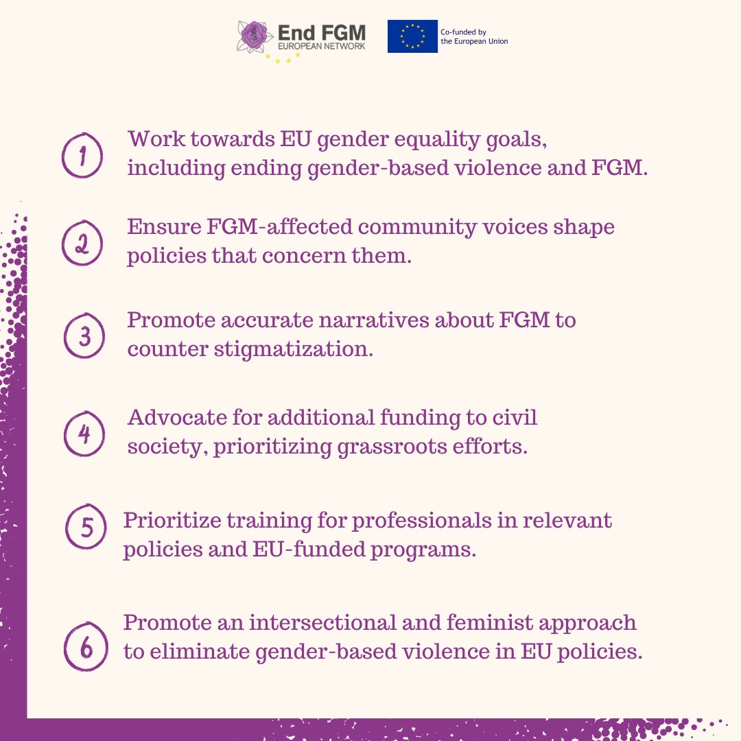 FGM is a form of gender-based violence affecting thousands of women and girls in Europe. Candidates for the #EUelections2024, your commitment to ending this harmful practice is crucial. Together, we can make a difference! Sign our manifesto: bit.ly/4b71sZO #EU2ENDFGM