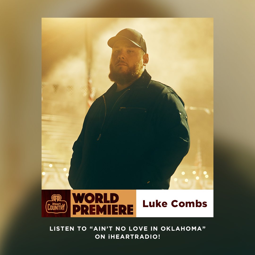 Tune-in to your @iHeartCountry radio station and hear my new song “Ain’t No Love In Oklahoma” all day! Listen here: iheart.com/live/iheartcou…