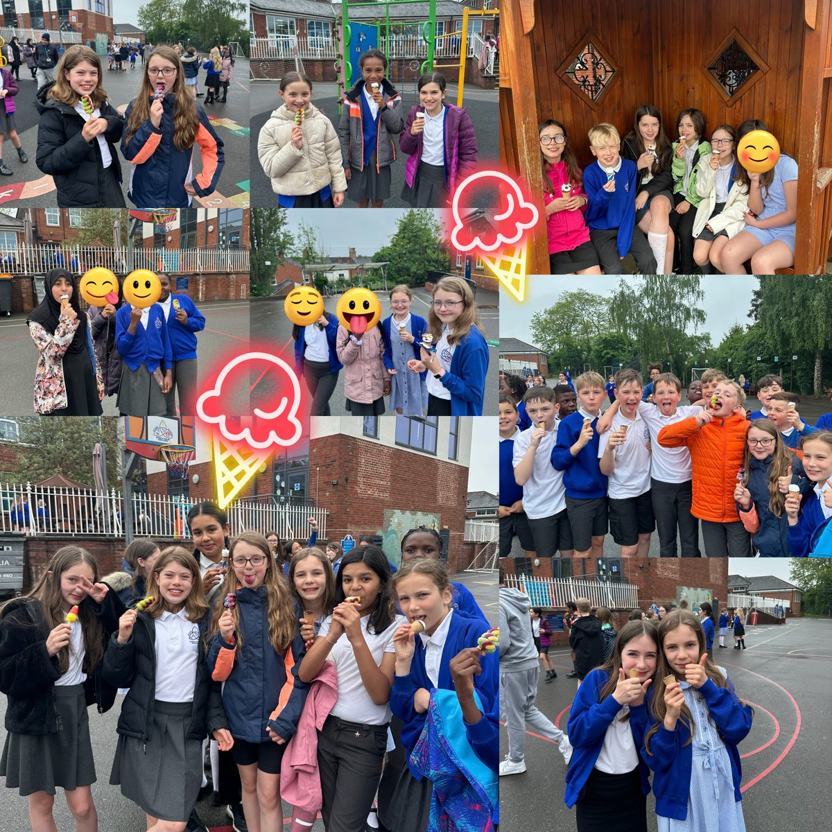 A huge well done to every member of Year 6! A well deserved treat this afternoon to celebrate🍦 @sfsmtweets