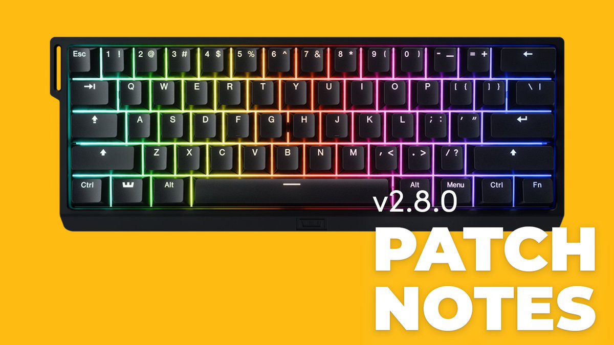 We've made significant improvements to our analog signal processing, making your Wooting keyboard more accurate and sensitive🙀, especially when Tachyon mode is turned on.

Update your keyboard here: wootility.io
🧵Full patch notes in the thread.