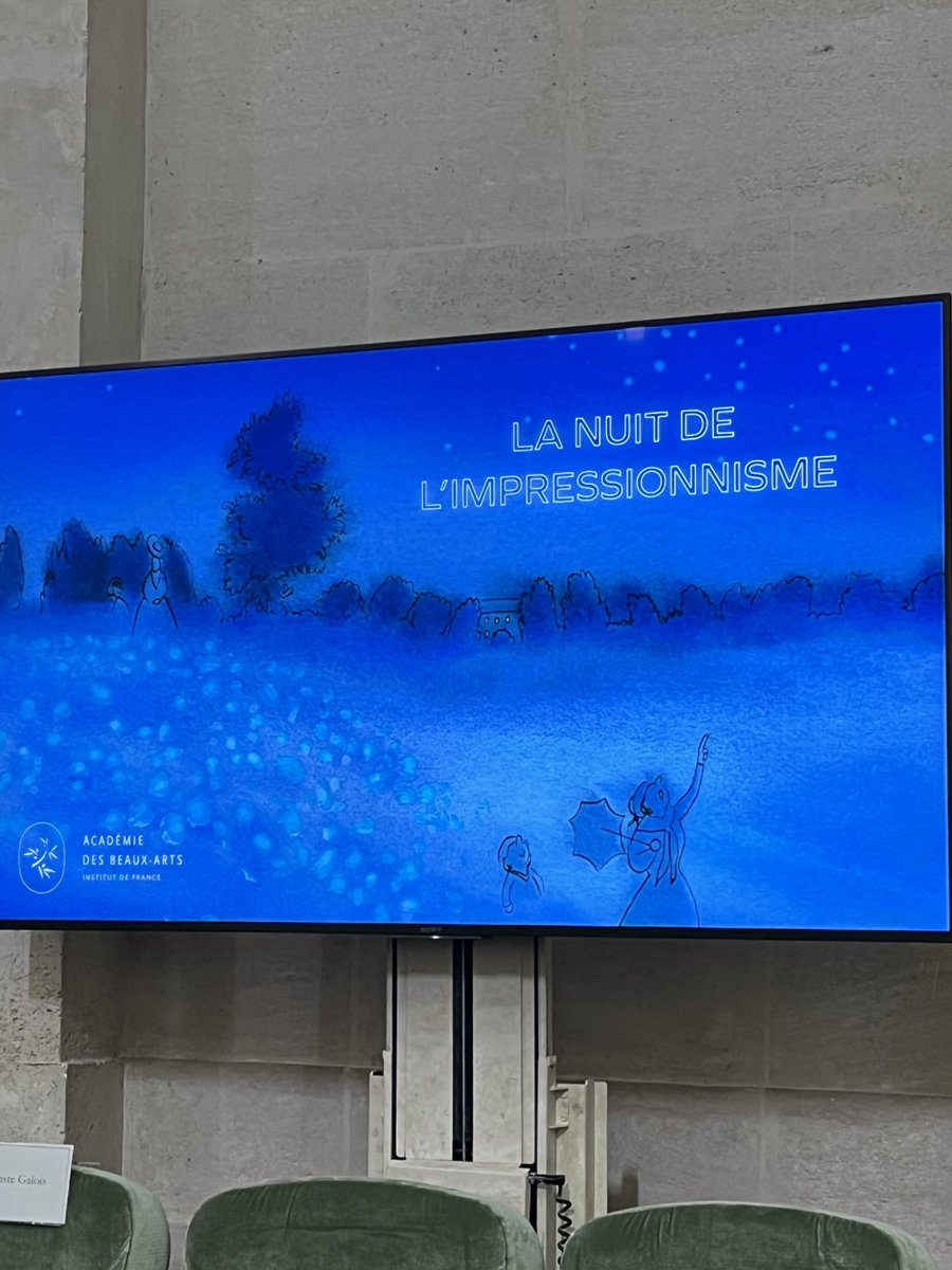 Merci au public de cette « Nuit de l’impressionnisme » organisée par l’ @AcadBeauxarts hier à l’Institut. Histoire, histoire de l’art, musique : merci aux conservateurs et universitaires, aux lycéens, aux étudiants, à Catherine Meurisse et à Michaël Levinas, on recommencera ! 🌞