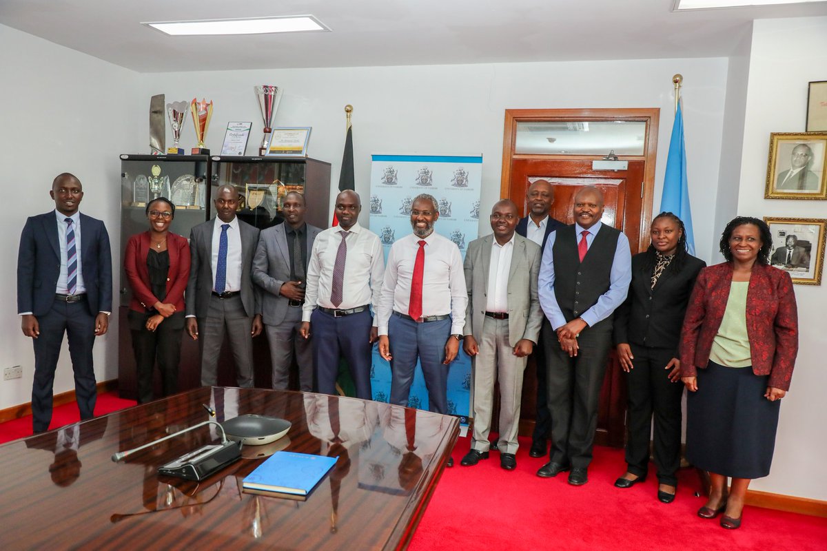 Forging partnerships... Institutions of higher learning play a key role not only in imparting knowledge and research hubs but also as development partners. We have today signed a Memorandum of Understanding(MOU) with @uonbi on areas of possible partnership towards sustainable