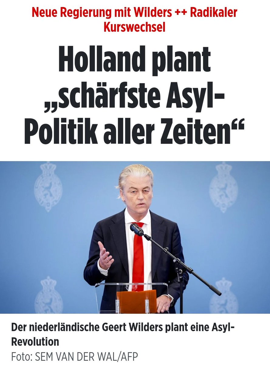 Deutschland sollte sich dem anschließen. #Wilders #Migrationspolitik 👇 m.bild.de/politik/auslan…