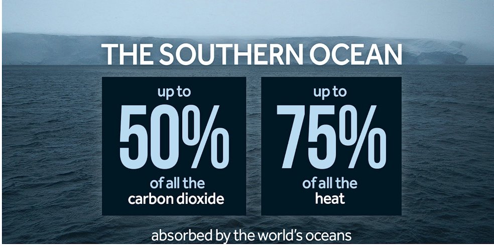 L'Ocean Austral, si loin, si pres...
🌊❄️🐧The Southern Ocean is our climate’s buffer, absorbing more CO₂ 🏭and heat 🔥than any other ocean! But this service has a cost....