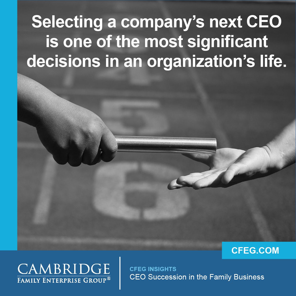 Selecting a company’s next CEO is one of the most significant decisions in an organization’s life. In every company, it is critical to find the right fit; in a family-owned business, the fit factor is even more consequential. Read more in this article: cfeg.com/insights_resea…