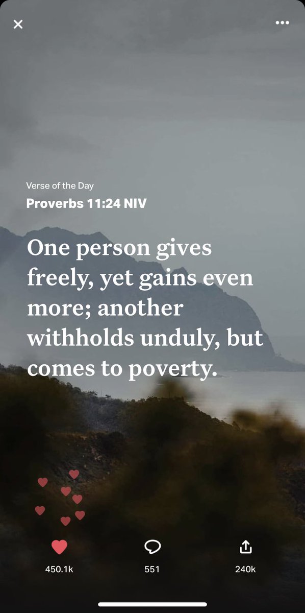 #VerseOfTheDay 🙏🏿

Embrace God's abundant generosity. Don't limit His blessings, give freely, and you'll receive His provision beyond what you ask for. 
#Abundance #TrustGod