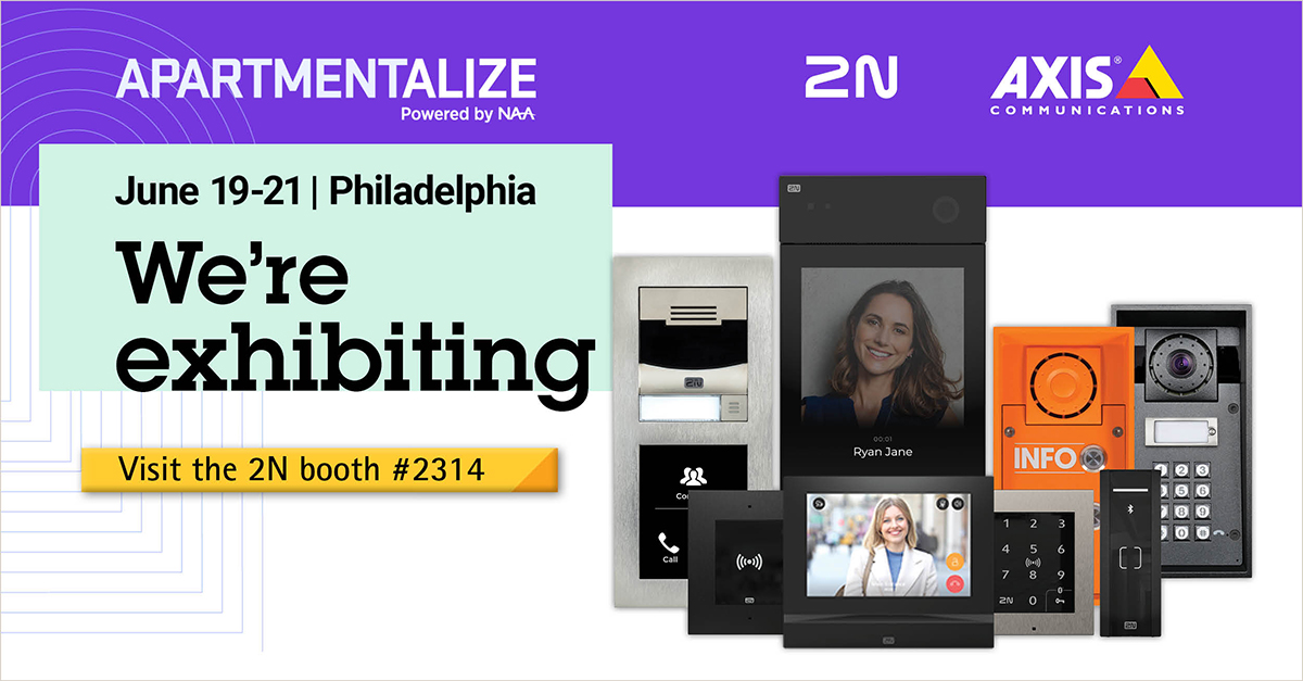 If you’re going to Philly for the show, stop by 2N booth #2314 to see our latest IP intercoms, access control units, answering units, software and mobile app. See more at brnw.ch/21wJQdG.