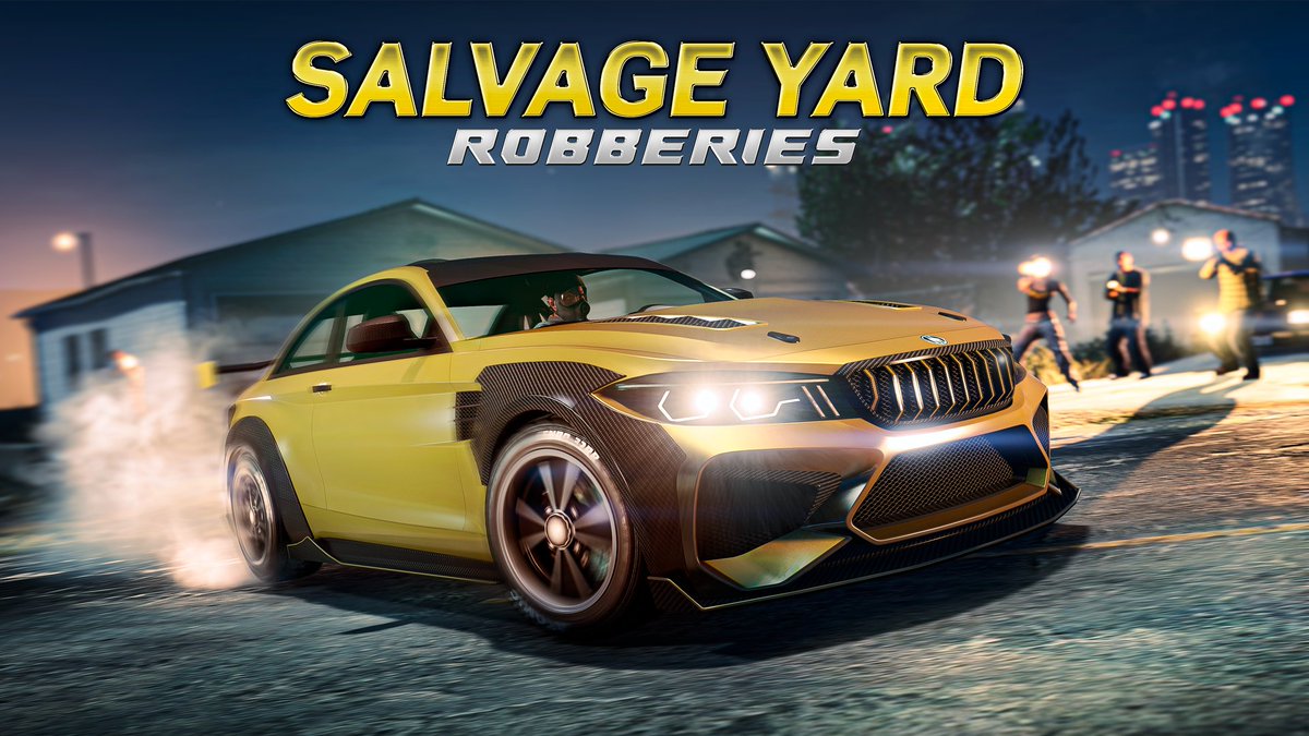 Infiltrate an LSPD precinct and steal the Übermacht Cypher sports car in The Gangbanger Robbery, one of this week’s Salvage Yard Robbery targets in GTA Online.

The Cypher can be sold, scrapped for parts, or kept as a Personal Vehicle. The choice is yours: rsg.ms/a1de9e7