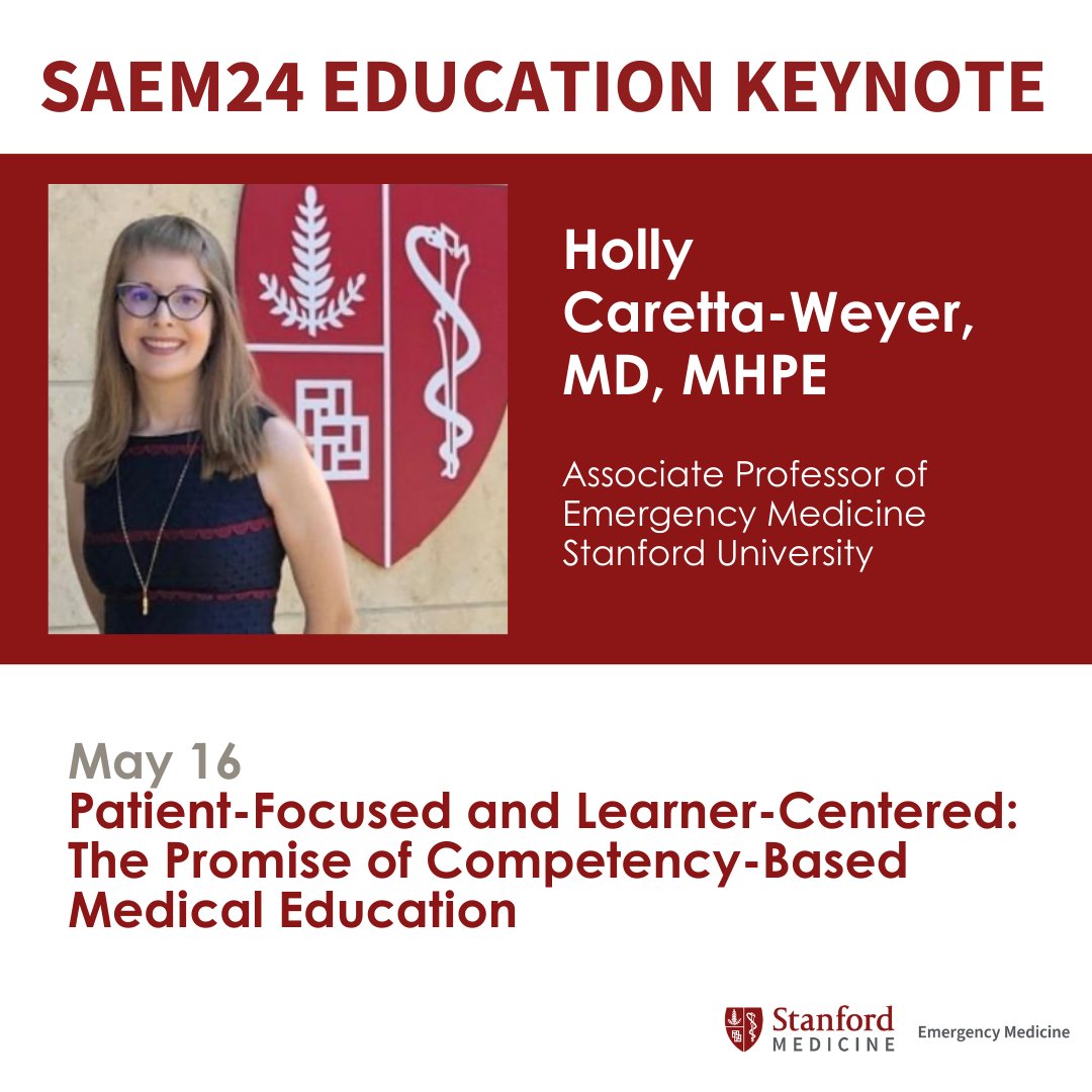 Join @StanfordEMED at #SAEM24 today! And check out the full schedule of Stanford at SAEM here: ow.ly/rC3Y50RpqWz