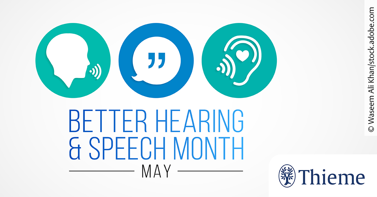 May is Better Hearing & Speech Month! 👂🔊 To celebrate, we’ve made a selection of cases, articles, and chapters free for everyone. Read now! ➡️brnw.ch/21wJQfi #thieme #betterhearingandspeechmonth #audiology #journals #medicine #medicalpublishers