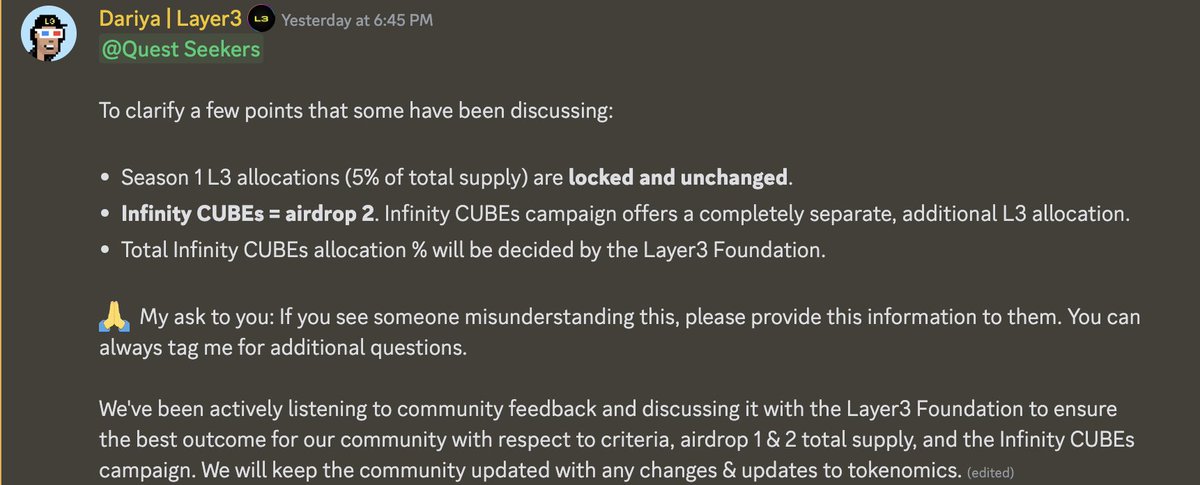 Information about Airdrop @layer3xyz Season 1 and 2