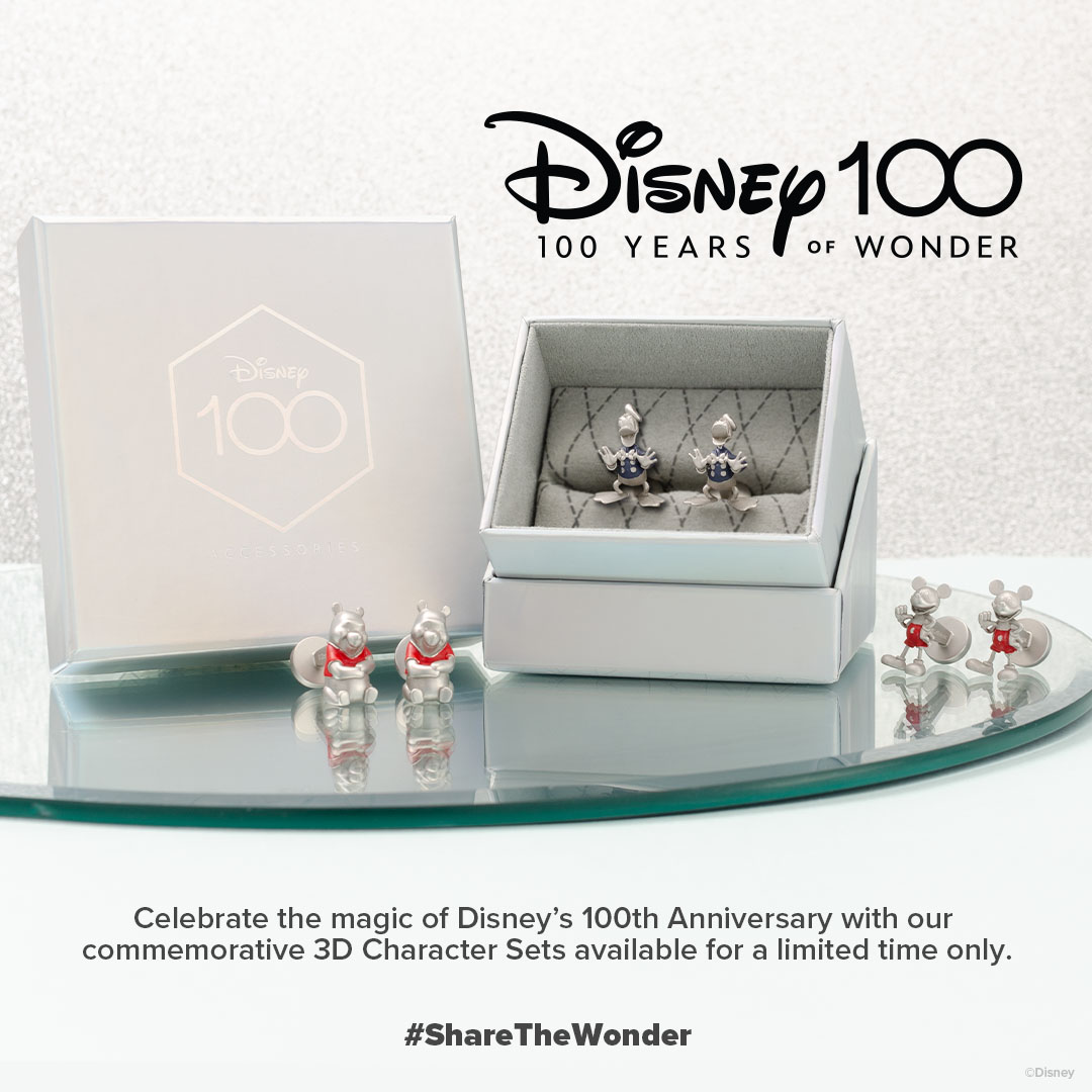 Our exclusive D100 collection is now 50% off! These limited-edition accessories won’t be here for long, so act fast!
#cufflinksdotcom #disney #disney100 #mickeymouse #donaldduck  #disneymagic #magical #disneyinsta #disneystore #disneylife #disneylifestyle