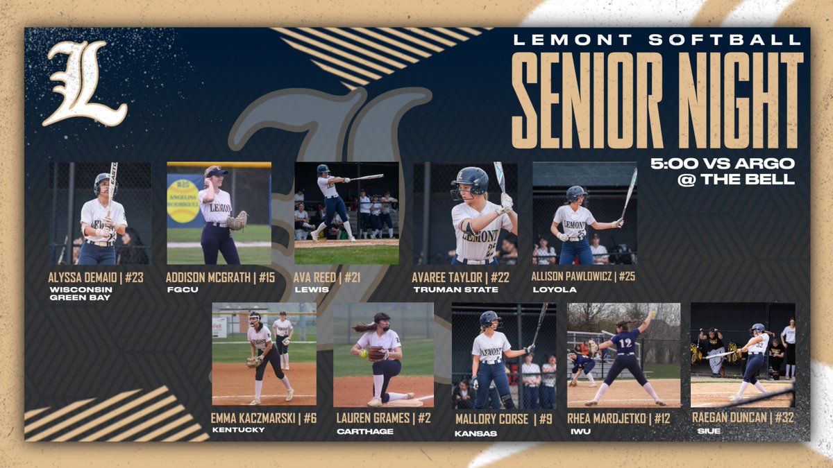 Come out to Bell as we honor our 10 amazing seniors tonight! Ceremony at 4:30, game starts at 5:00!