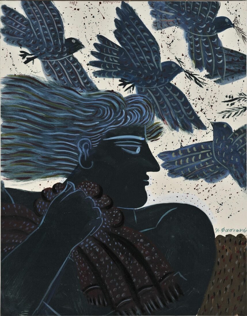 Alecos Fassianos,
Bird Flying (1987).