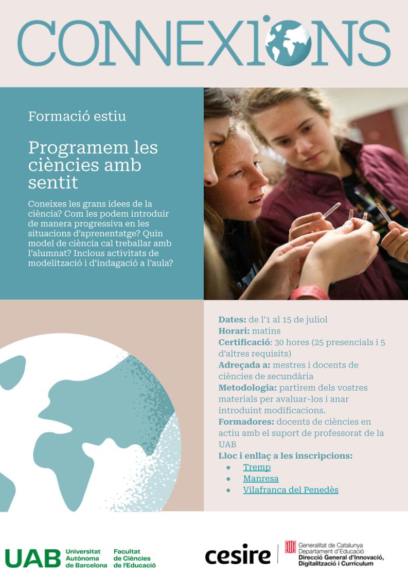 📢Formació juliol: nova edició de 'Programem les ciències amb sentit'. Més informació 👇👇👇👇👇serveiseducatius.xtec.cat/cesire/formaci…