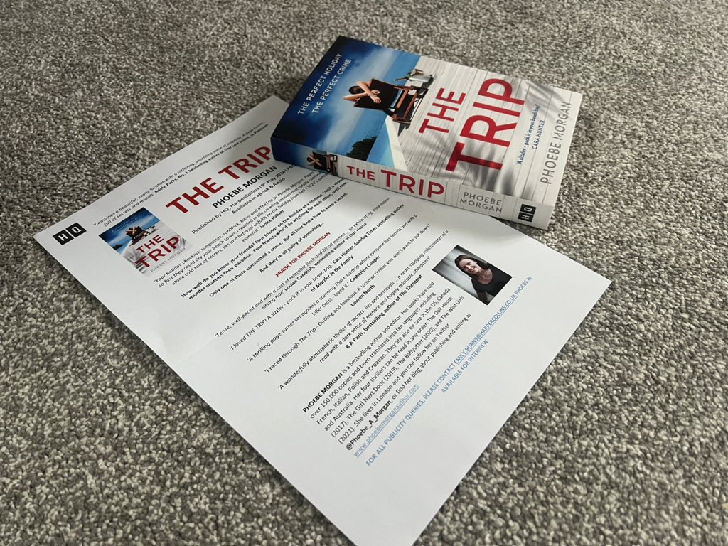 Cannot wait to get stuck into the latest bookpost courtesy of @HQstories and @Phoebe_A_Morgan ! #TheTrip #bookpost #amreading