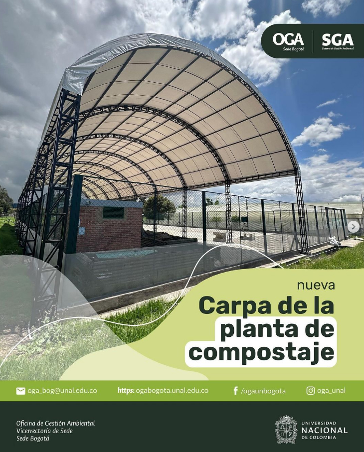 🌱 ¡En #BogotaUNAL se renueva planta de compostaje! 🌱 Nos alegra anunciar que la carpa de la planta de compostaje ha sido restaurada tras colapsar en 2023. Gracias a la colaboración de la División de Logística y la División de Ordenamiento
#OGA #Compostaje @olchaparrod