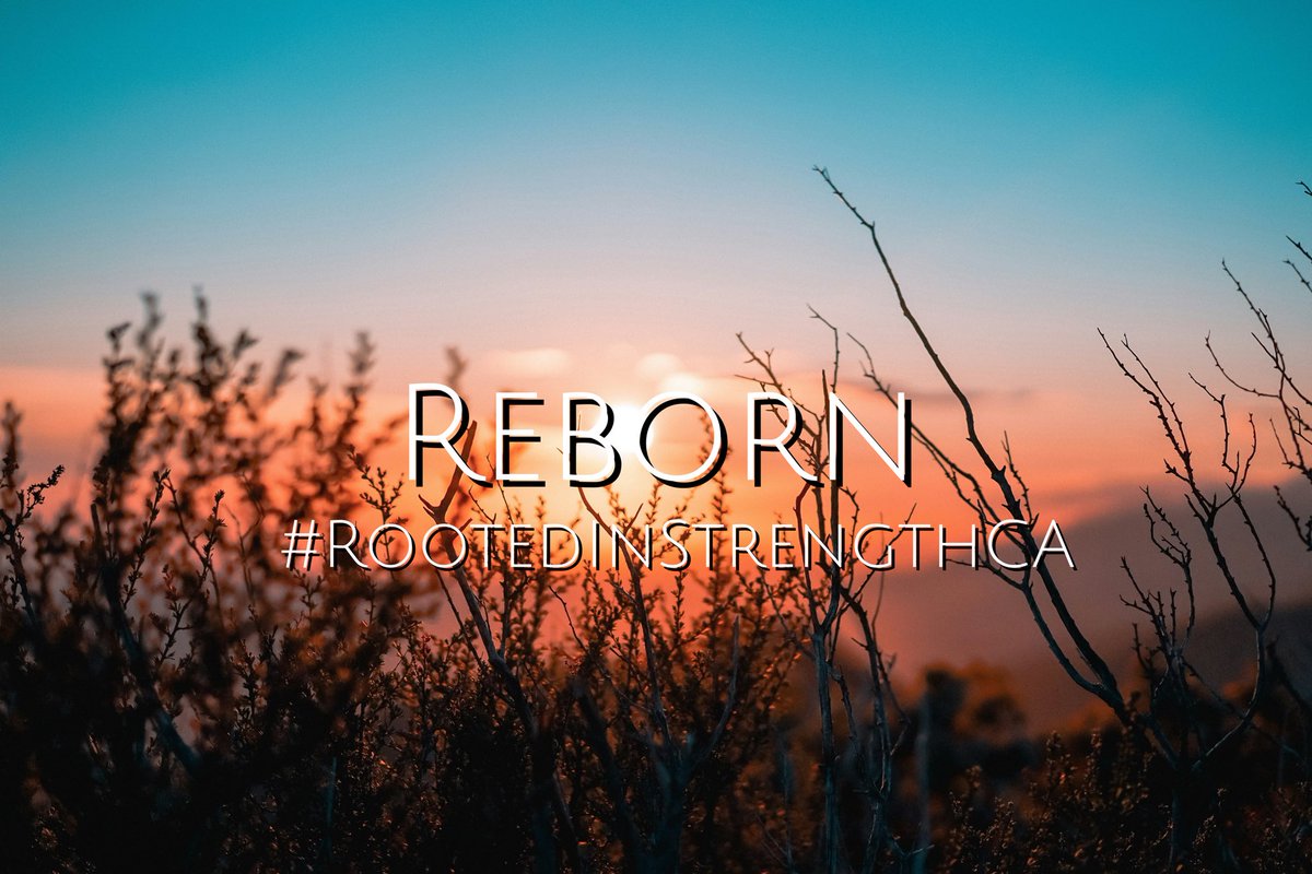 What are you waiting for? If you confess your sins and repent God becomes your saving grace. You will be Reborn Again with a new name. Don’t look back for the old you, he is gone! 2 Corinthians 5:17 #RootedInStrengthCA