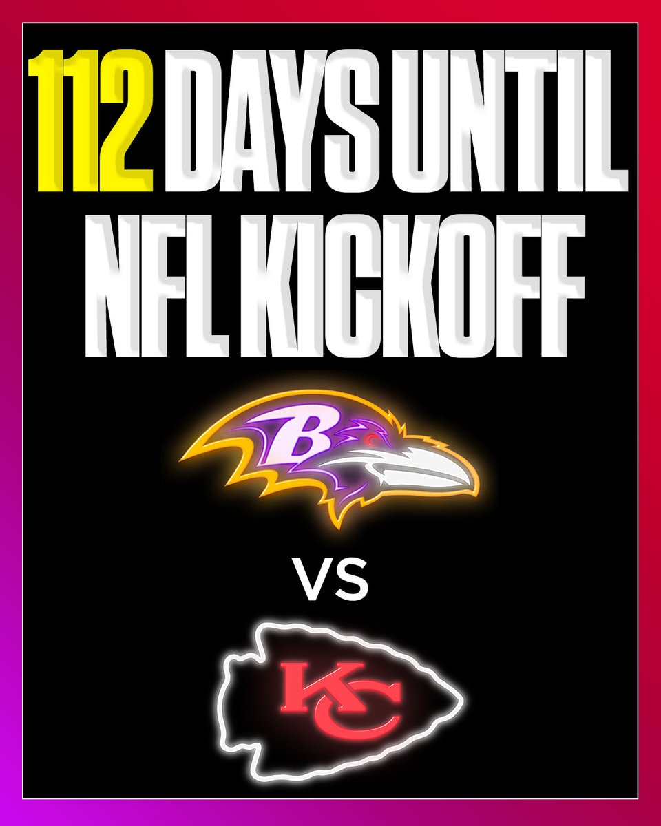 We know the teams, now the countdown to NFL kickoff begins. 🙌 🗓️