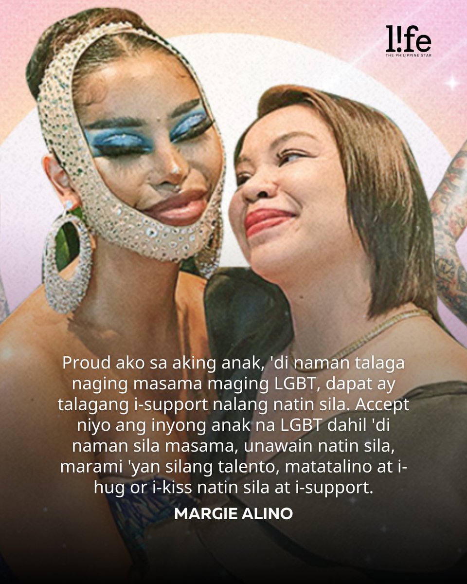 M1ss Jade So's mother, Margie Alino, said that having a daughter like Jade changes her perspective as a mom. She also urged parents with children who are part of the LGBTQ+ community to show them love and support.

READ: tinyurl.com/msdkvcph