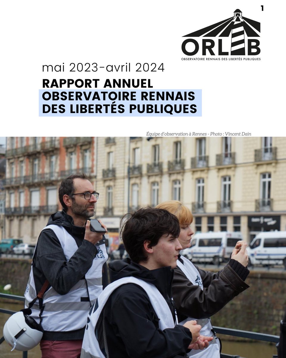 ORLIB_'s tweet photo. ⚪️⚫️L’ORLIB sort son rapport annuel qui condense tout ses observations des différentes atteintes aux libertés publiques.

➡️ atteintes au droit de manifester 
➡️ gestion policière des exilé•es
➡️ gestion policière des révoltes de juin et juillet 2023
➡️ entraves aux observations https://t.co/vF10NnLBqP
