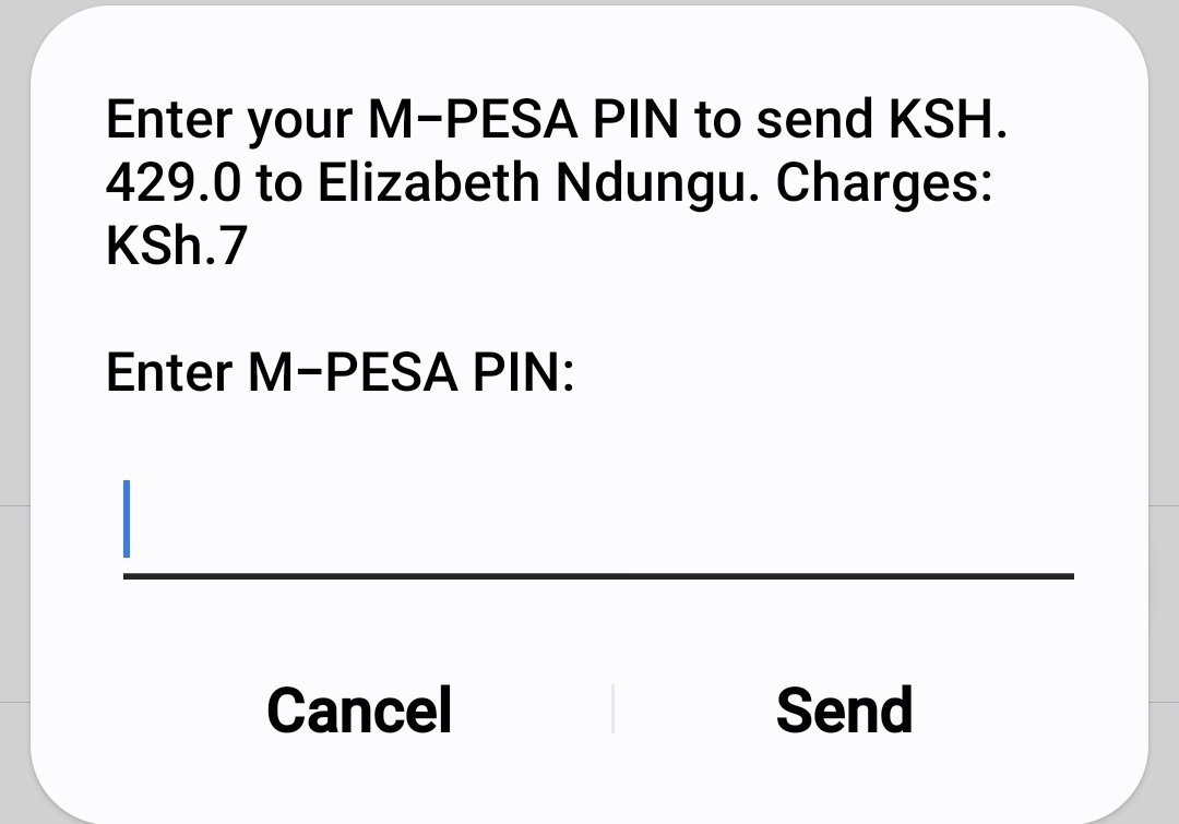 Just got this Mpesa pin prompt and I have no idea who this is or what the money is for.